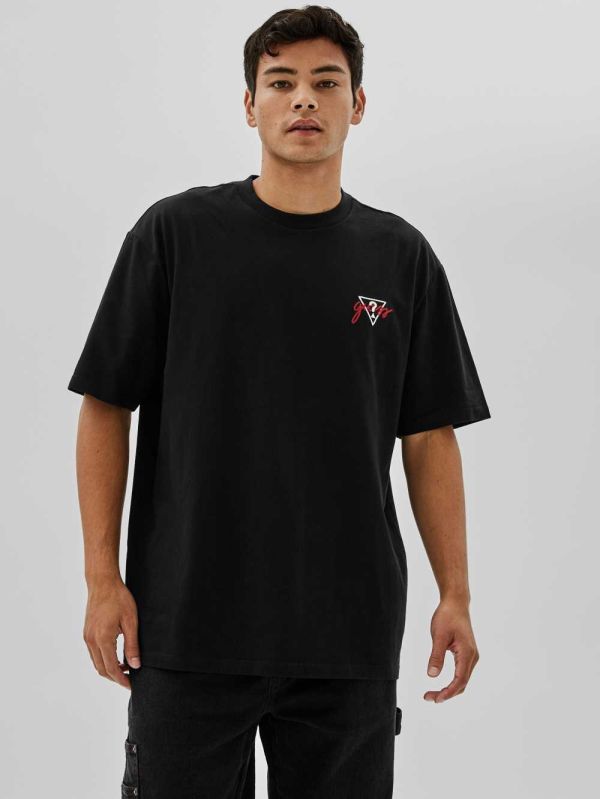 Black Men's Guess Originals x Anna Nicole Smith T-shirt Australia Sale | 507NDGTLA