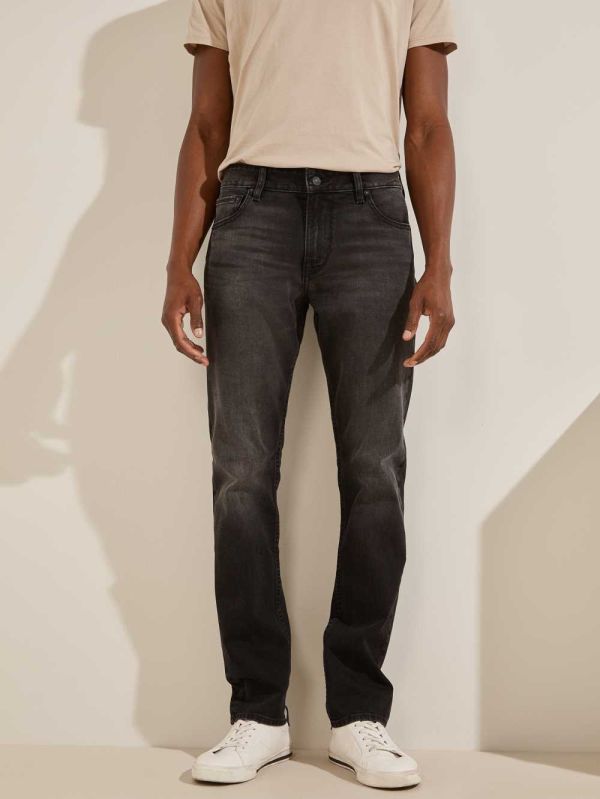 Black Men's Guess Slim Tapered Jeans Australia Sale | 273DXNRBV