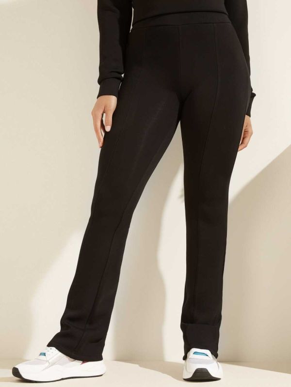 Black Women's Guess Eco Brenda Active Pants Australia Sale | 532EVMUFR