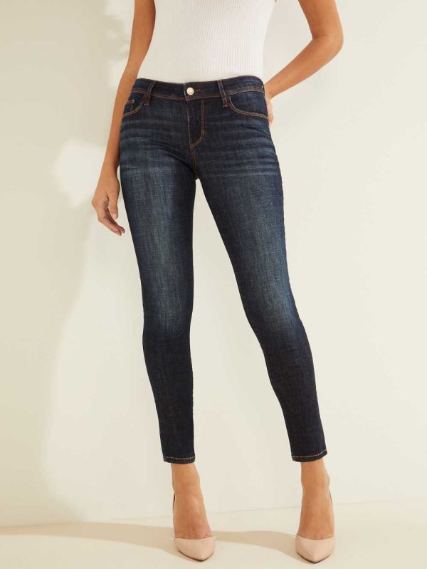 Blue Women's Guess Eco Power Skinny Jeans Australia Sale | 049BSDTRV