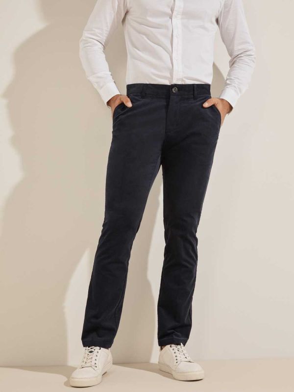 Dark Blue Men's Guess Myron Pants Australia Sale | 932GQLEKN