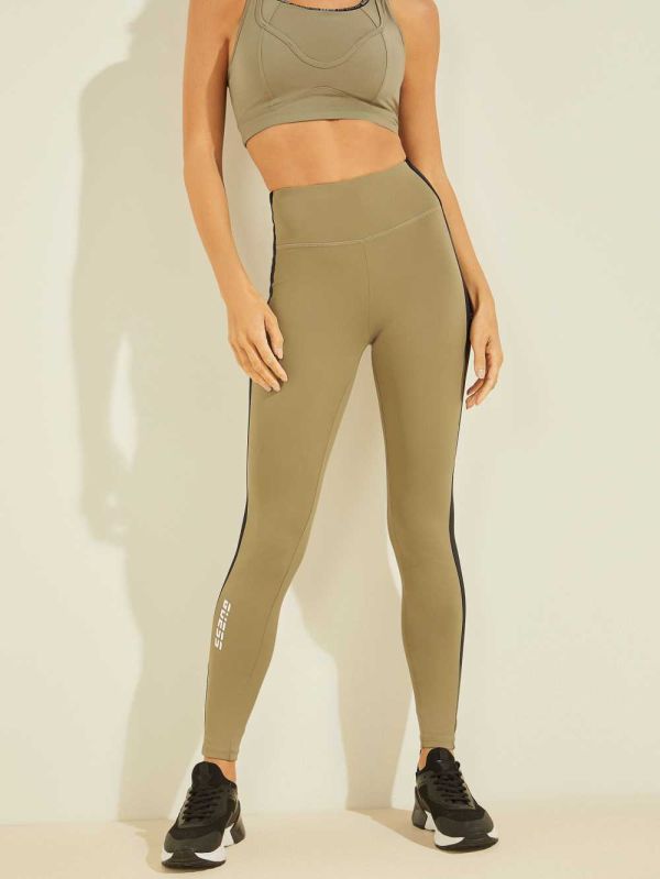 Khaki Women's Guess Dixie Leggings Australia Sale | 749HYOAQT