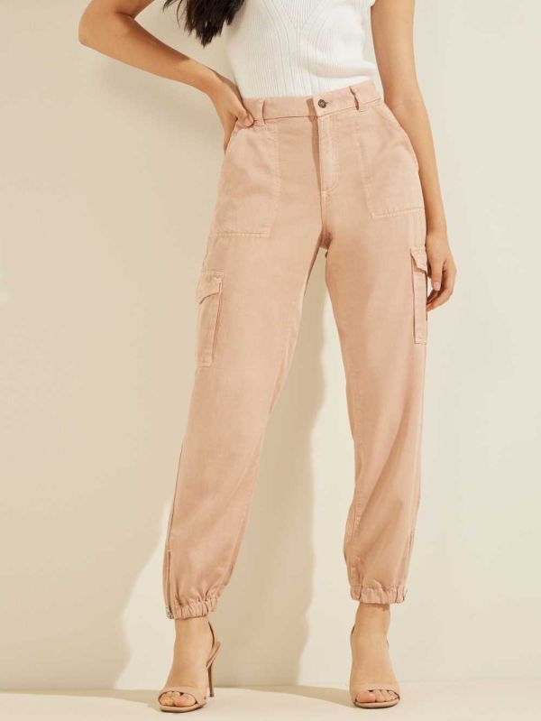 Light Multicolor Women's Guess Eco Bowie Cargo Chino Pants Australia Sale | 769WSCPJD
