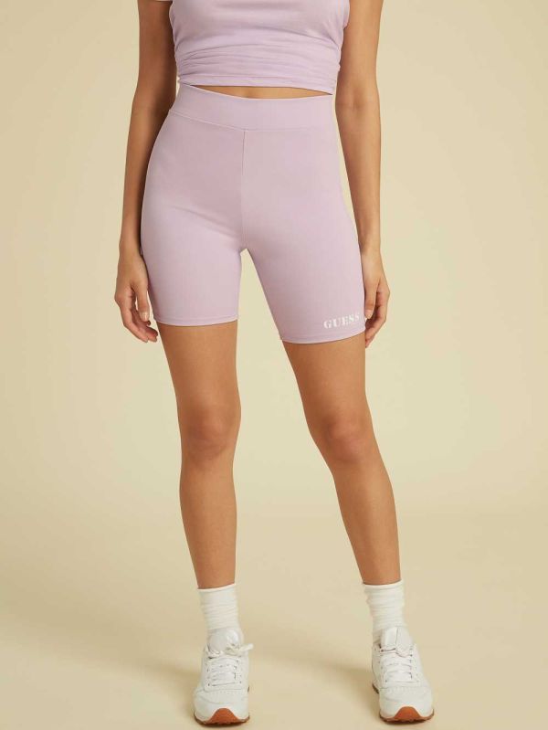 Light Purple Women's Guess Originals Kit Biker Shorts Australia Sale | 510NTGDBV