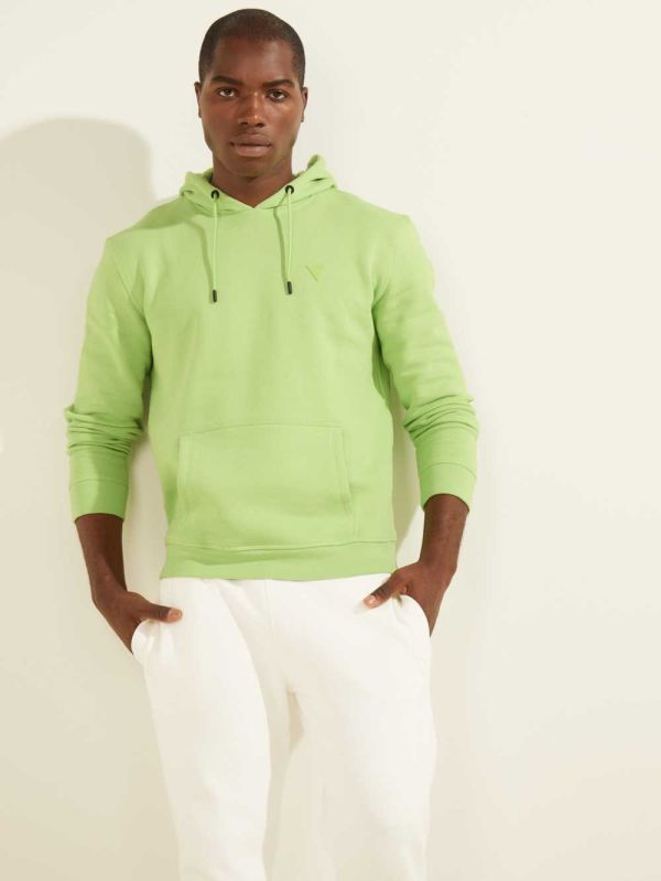 Mint Men's Guess Eco Aldwin Hoodie Australia Sale | 053SICYLK