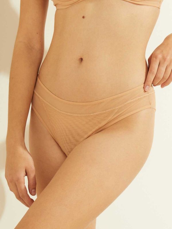 Skin Color Women's Guess Classic Mesh Panty Underwear Australia Sale | 263LQCSYP