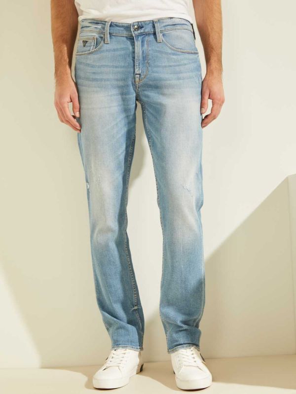 Wash Men's Guess Faded Slim Tapered Jeans Australia Sale | 916TJNEKZ