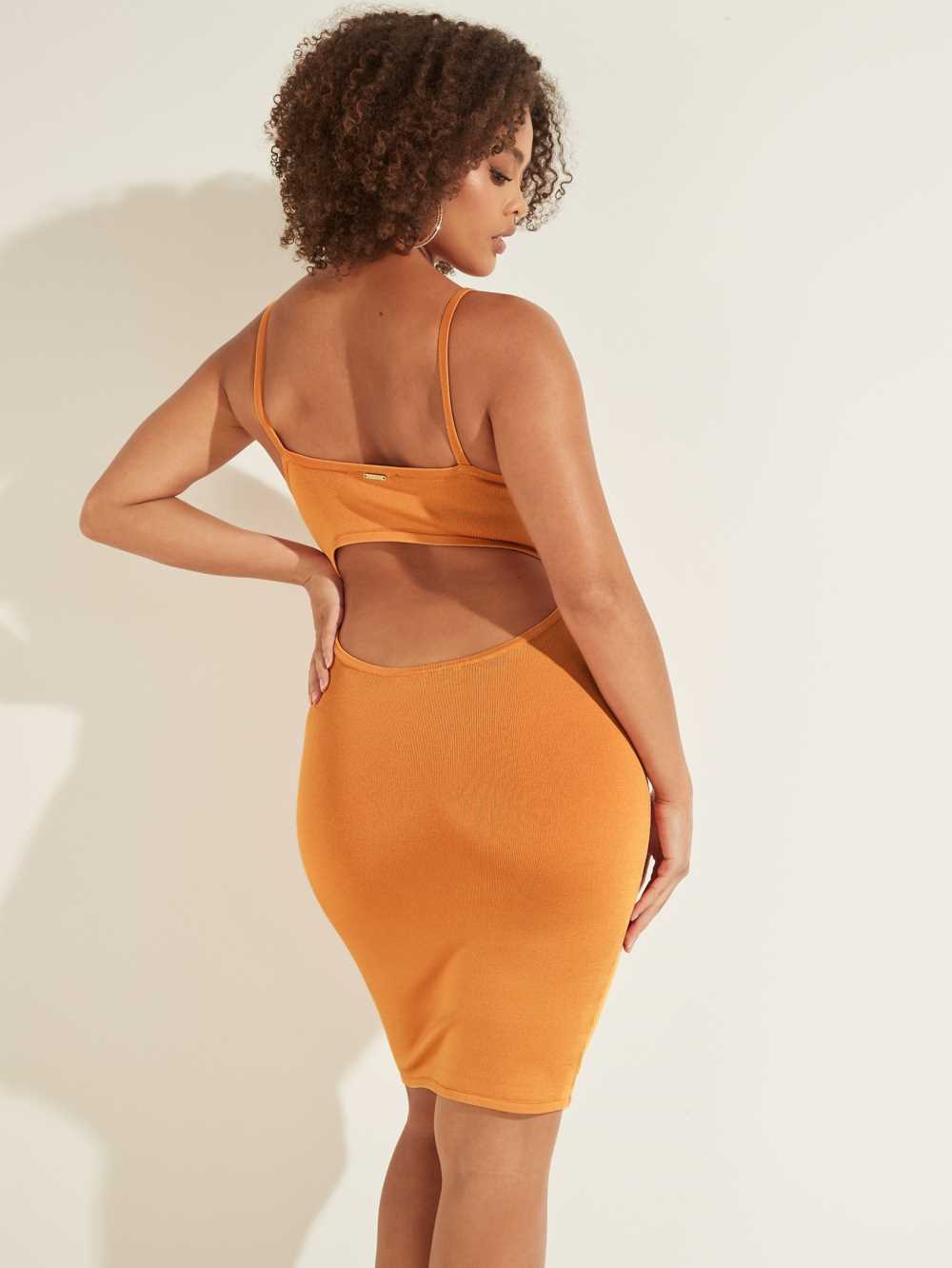 Apricot Women's Guess Jen Cutout Dresses Australia Sale | 021LCBEXO