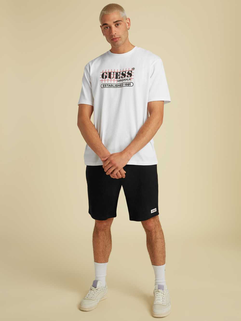 Black Men's Guess Originals Kit Shorts Australia Sale | 357RKNQCG
