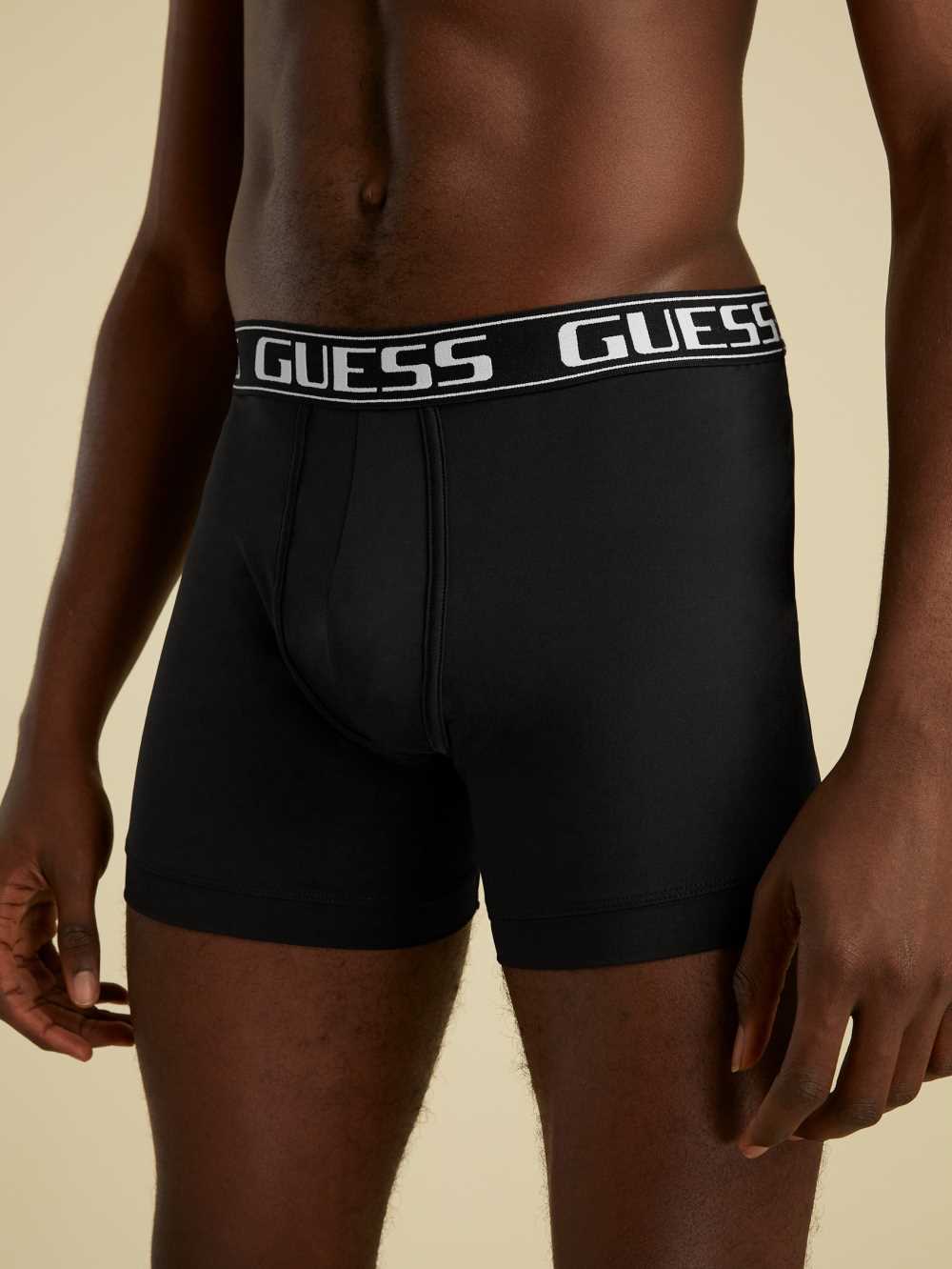 Black Men's Guess Summer Games Sport Boxer Briefs Underwear Australia Sale | 701ZFASRG
