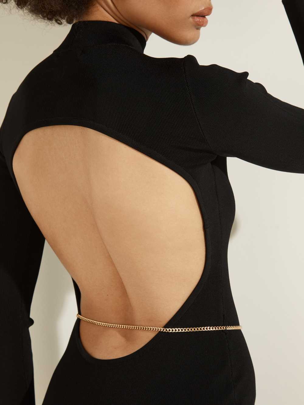 Black Women's Guess Mariah Open-Back Dresses Australia Sale | 816OBMGET