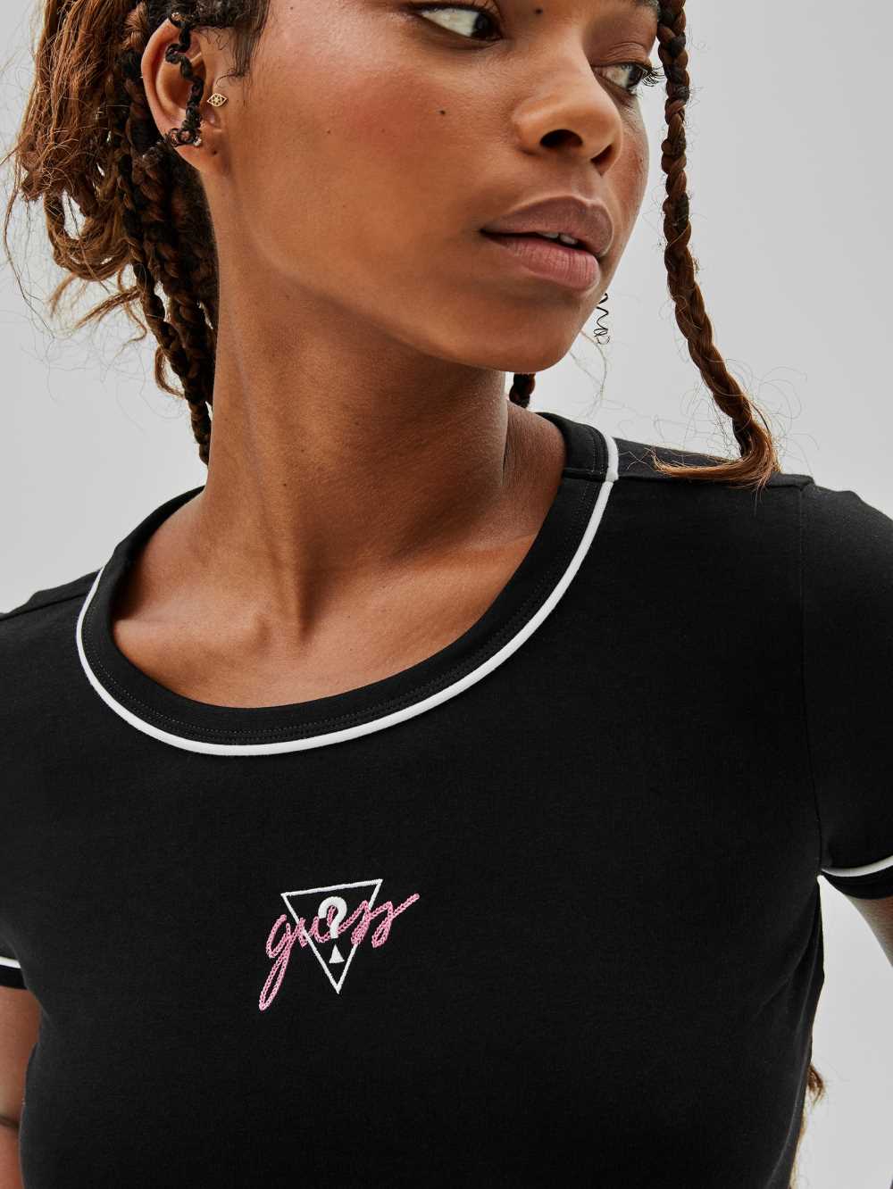 Black Women's Guess Originals x Anna Nicole Smith Baby T-shirt Australia Sale | 201FQDUYR