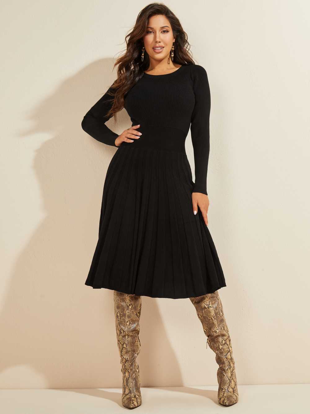 Black Women's Guess Wavelength Dresses Australia Sale | 791JASHEX