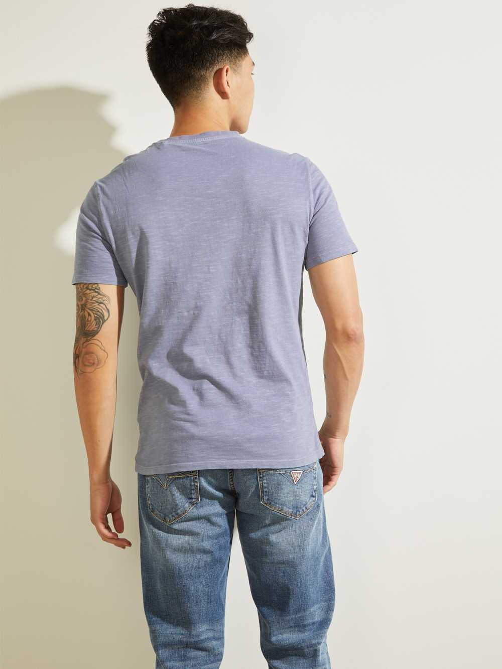 Blue Men's Guess G Stamp T-shirt Australia Sale | 027TNEQZR