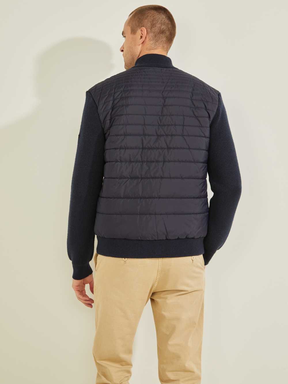 Blue Multicolor Men's Guess Liam Nylon Puffer Jackets Australia Sale | 015SHEAUR
