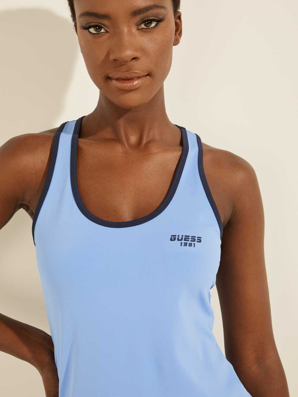 Blue Women's Guess Doris Tank Top Australia Sale | 958DTMYCU