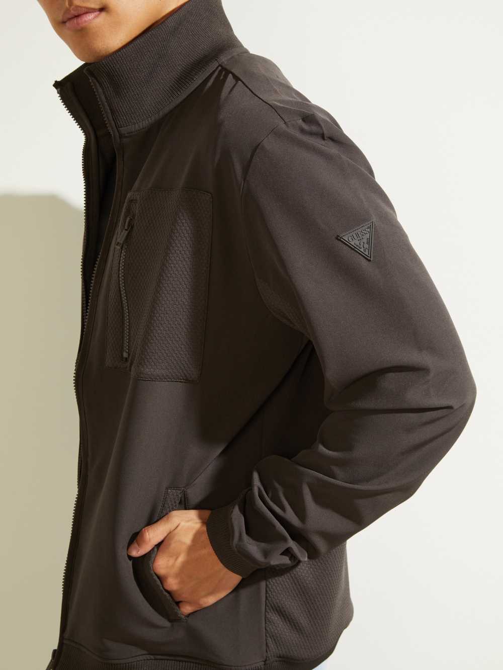 Brown Men's Guess Explorer Zip-Up Jackets Australia Sale | 426TYIMAF