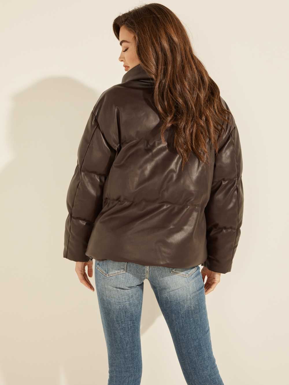 Brown Women's Guess Bice Oversized Jackets Australia Sale | 702ACDHQZ