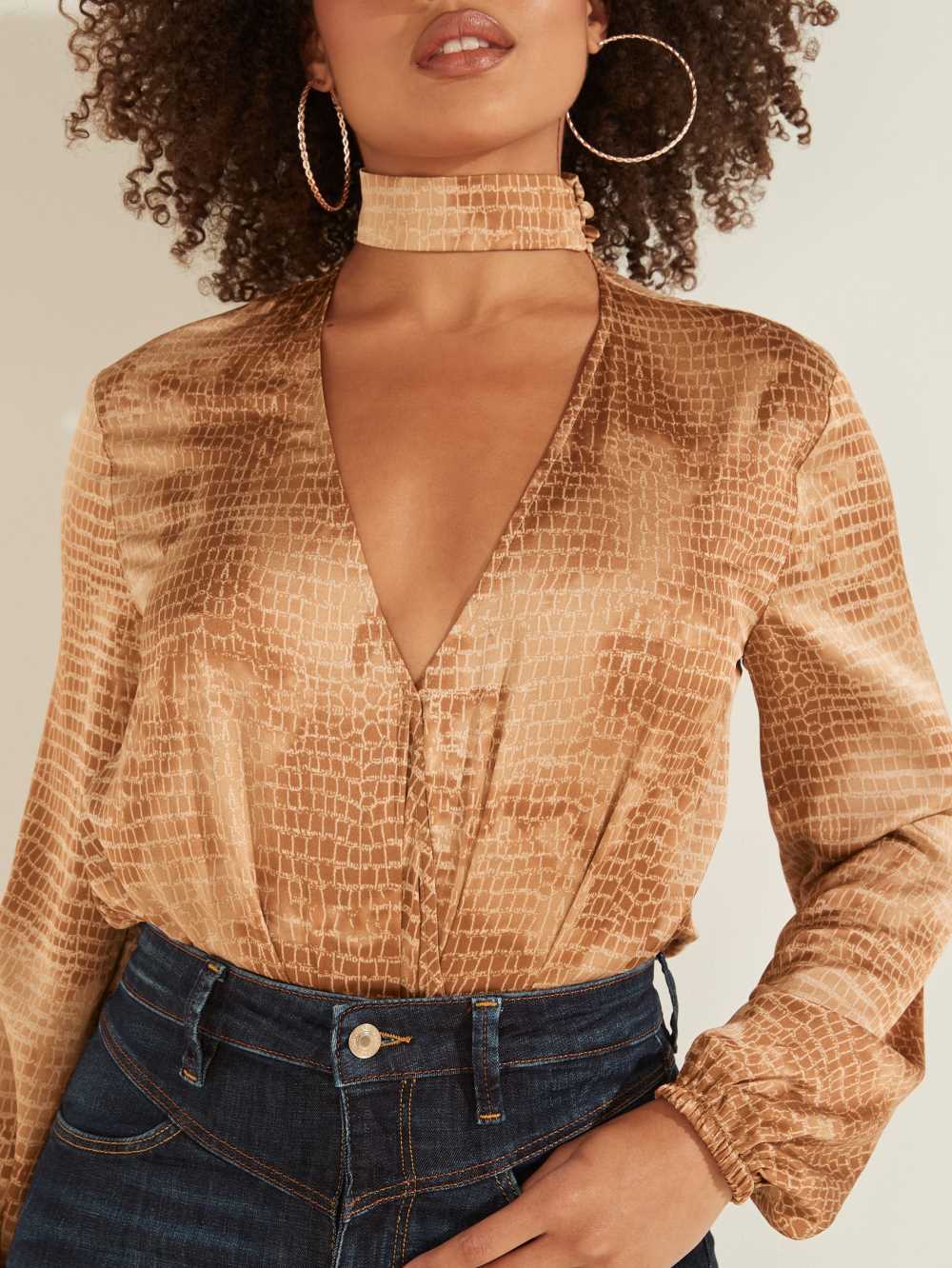 Brown Women's Guess Eco Dea Bodysuit Australia Sale | 172SYMORH