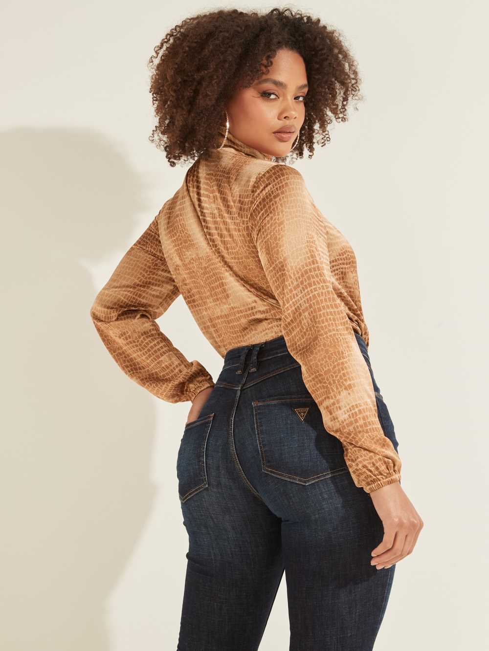 Brown Women's Guess Eco Dea Bodysuit Australia Sale | 172SYMORH