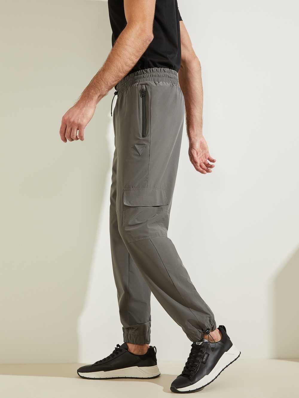 Dark Grey Men's Guess Eco Kaden Cargo Pants Australia Sale | 941EKRQFT