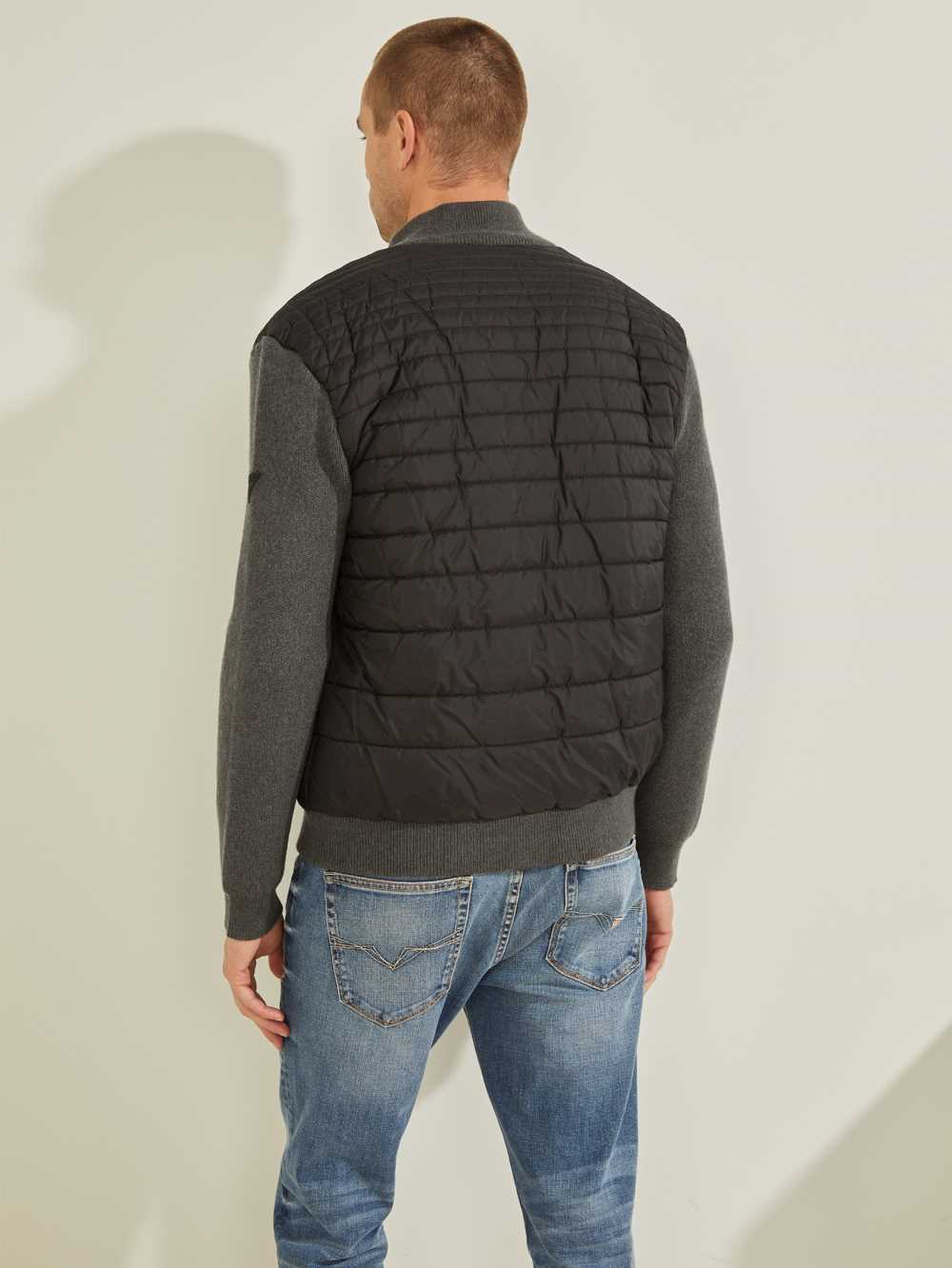 Dark Multicolor Men's Guess Liam Nylon Puffer Jackets Australia Sale | 639YIZEJA