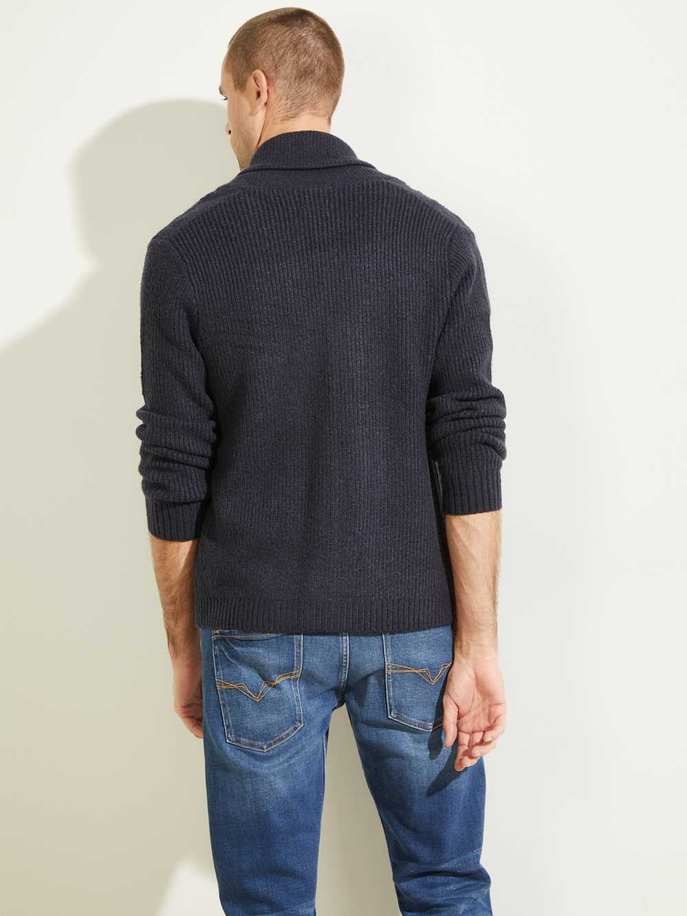 Deep Multicolor Men's Guess Declan Shawl Cardigan Sweaters Australia Sale | 627SKTWEA