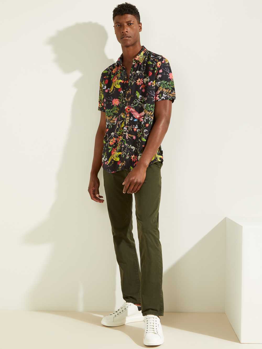 Flower Men's Guess Eco Flower Market Shirts Australia Sale | 179CIZNUA