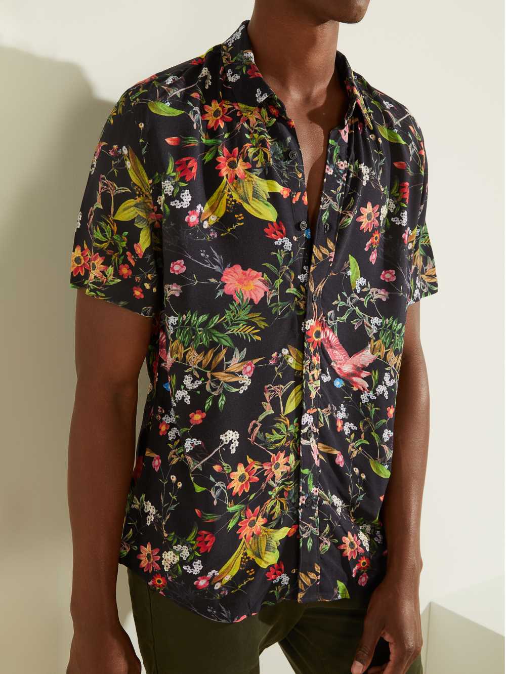 Flower Men's Guess Eco Flower Market Shirts Australia Sale | 179CIZNUA