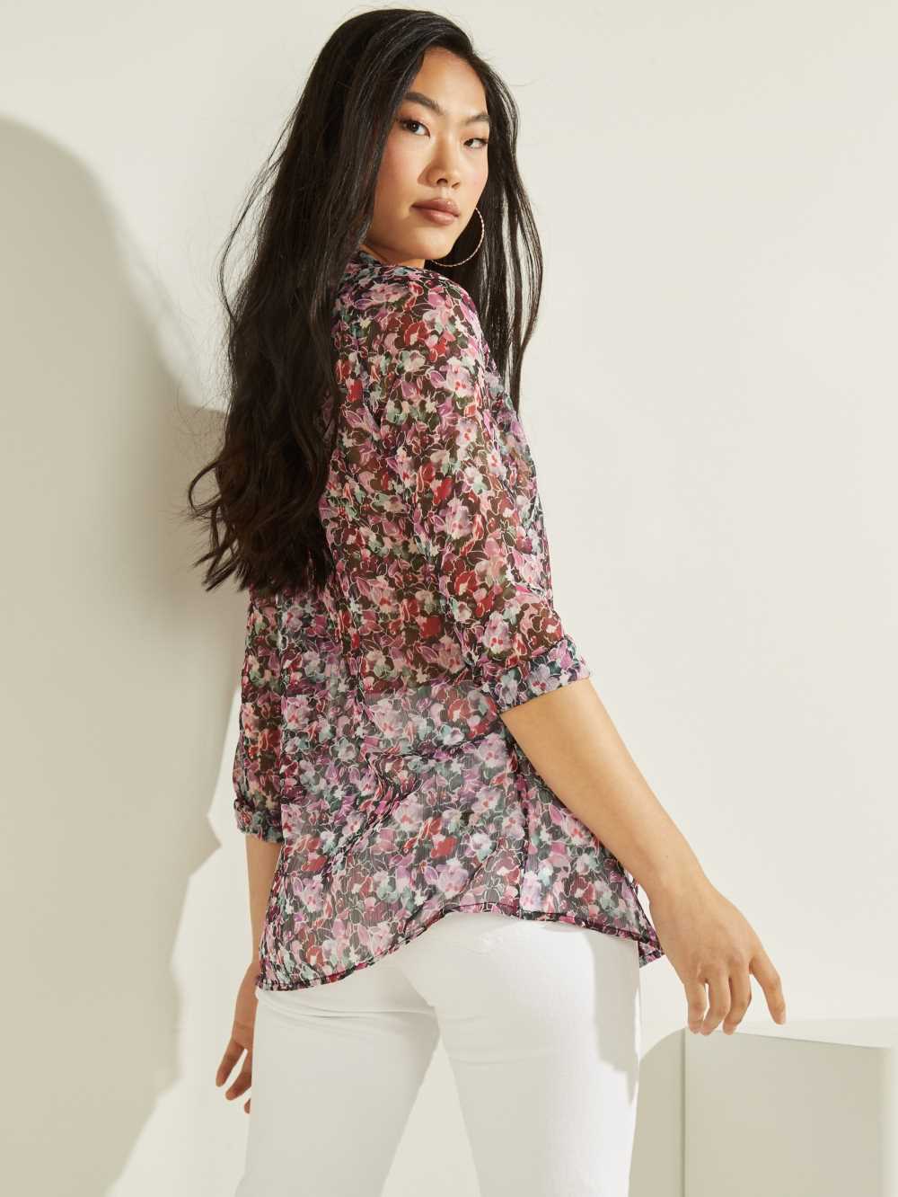 Flower Women's Guess Clouis Blouse Australia Sale | 746NRZXBH