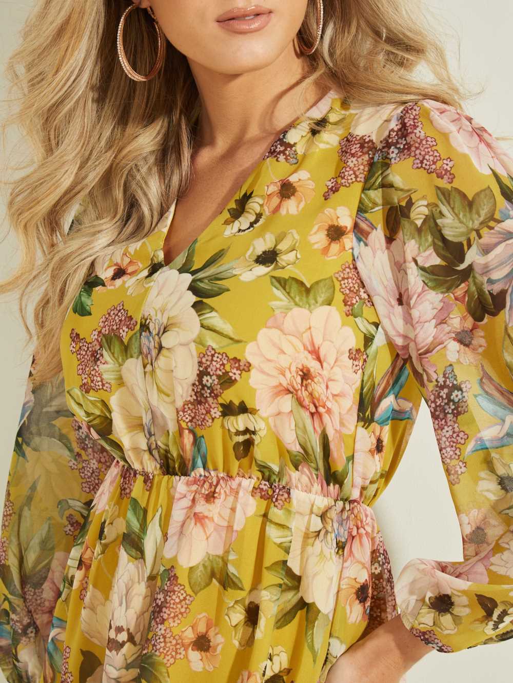 Flower Women's Guess Floral Fit and Flare Dresses Australia Sale | 815JRWGLK