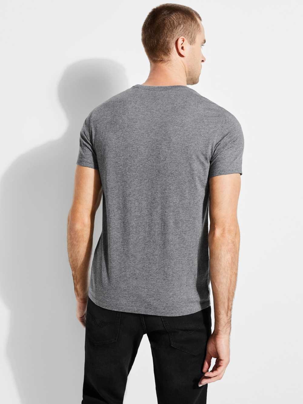 Grey Men's Guess Classic Logo T-shirt Australia Sale | 923XSWPQJ