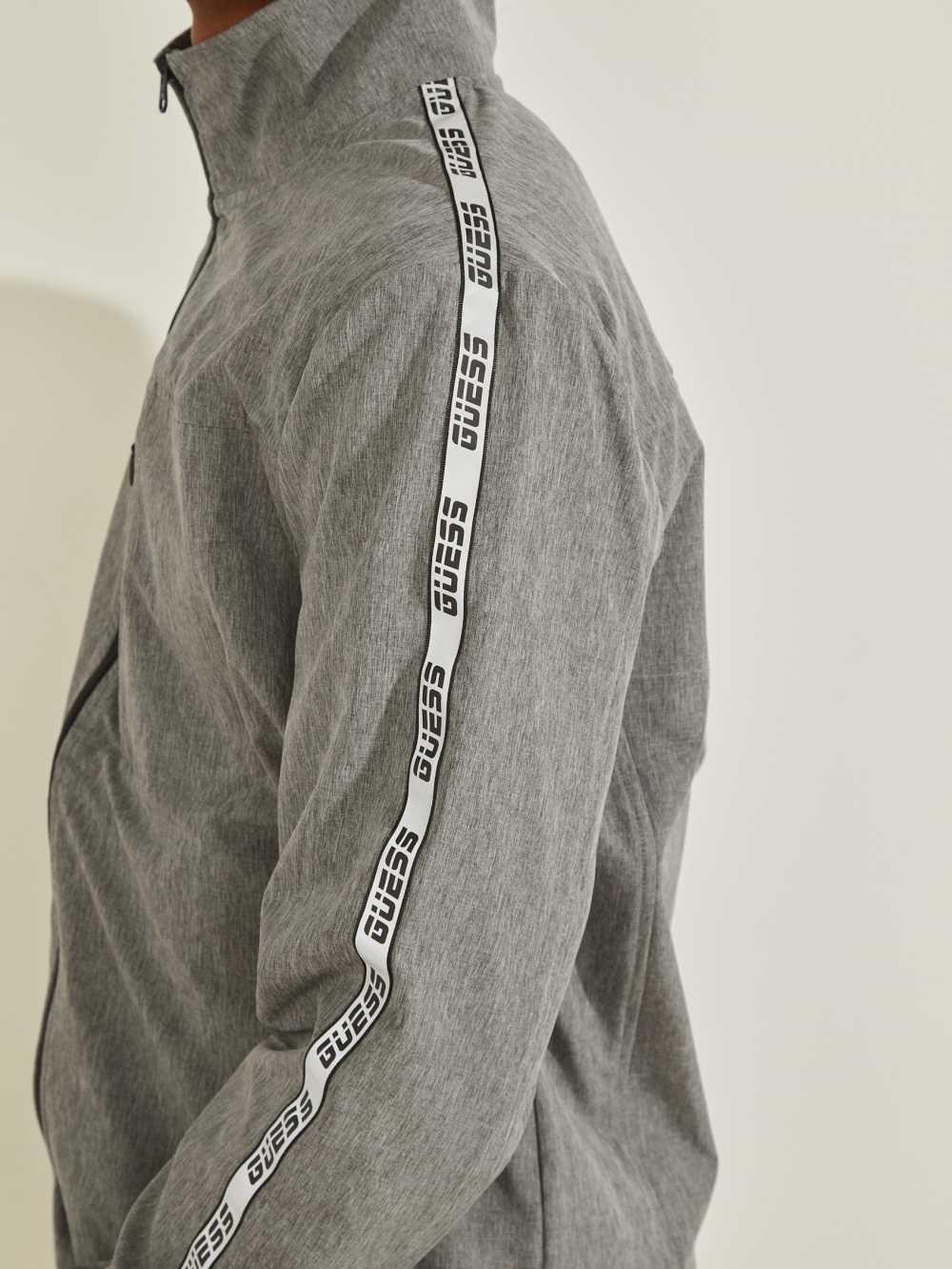 Grey Men's Guess Eco Nivek Zip-Up Jackets Australia Sale | 807FNHTMC
