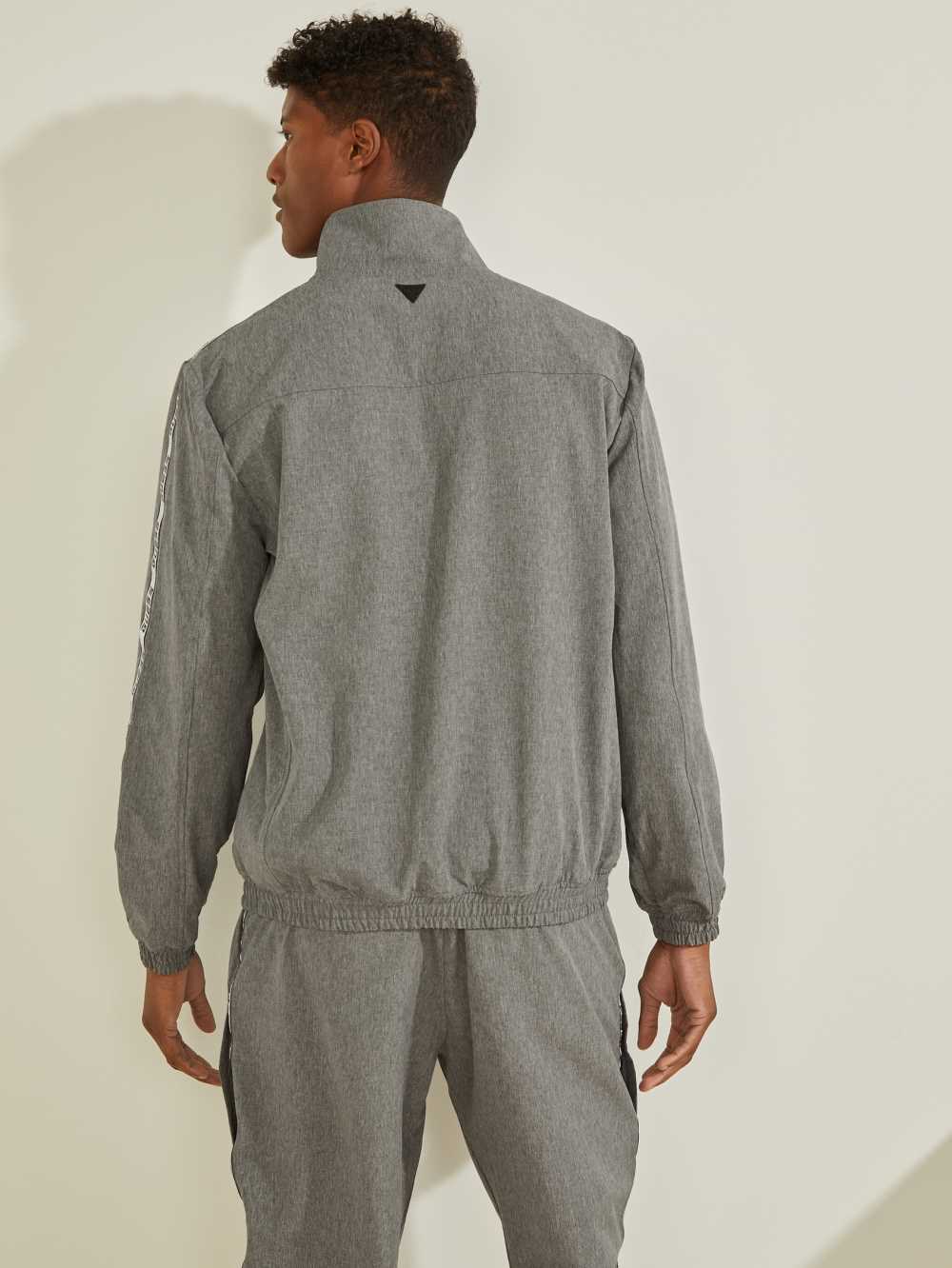 Grey Men's Guess Eco Nivek Zip-Up Jackets Australia Sale | 807FNHTMC