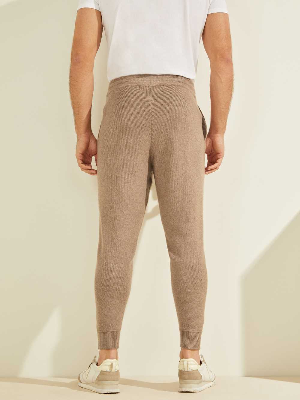 Grey Multicolor Men's Guess Esmere Wool-Blend Joggers Australia Sale | 174AUKNDM