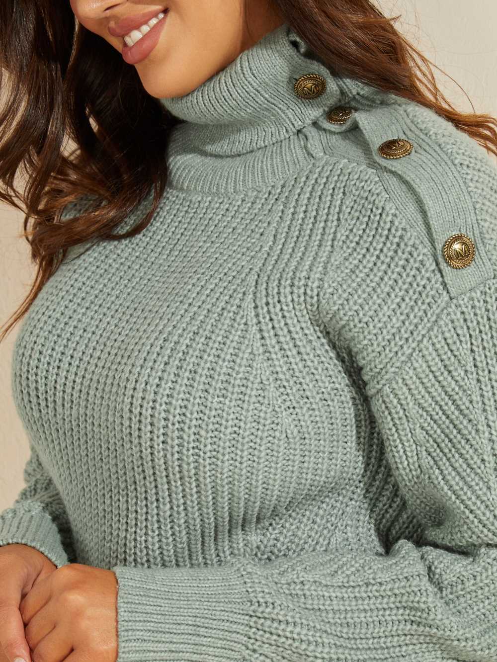 Grey Women's Guess Doris Sweater Top Sweaters Australia Sale | 249TUNFIZ