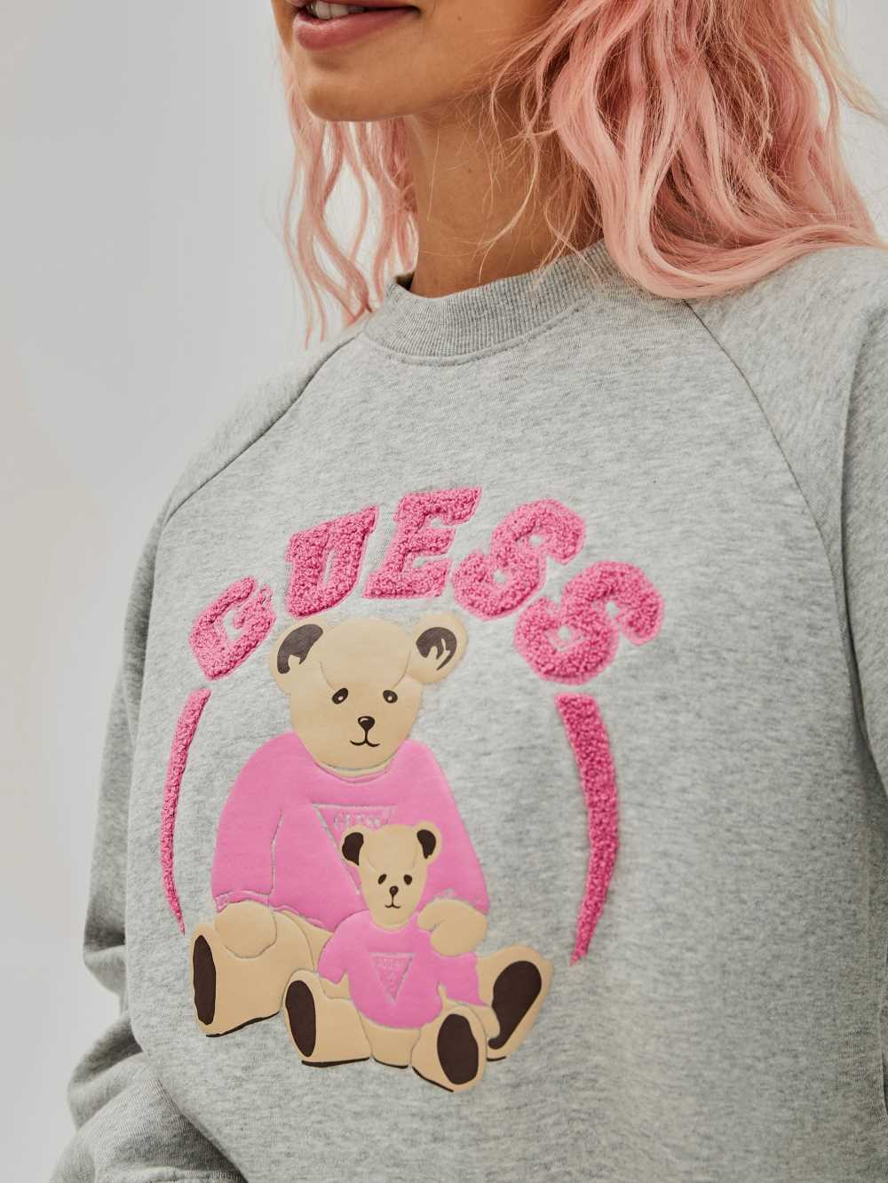 Light Grey Women's Guess Spence Sweatshirt Australia Sale | 870YGSFRL
