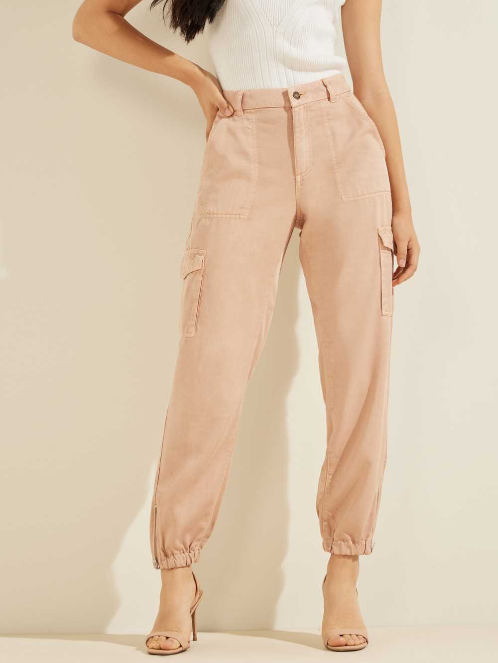 Light Multicolor Women\'s Guess Eco Bowie Cargo Chino Pants Australia Sale | 769WSCPJD