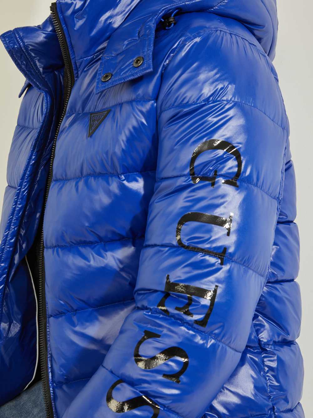 Multicolor Men's Guess Anthony Logo Puffer Jackets Australia Sale | 507YLUCND
