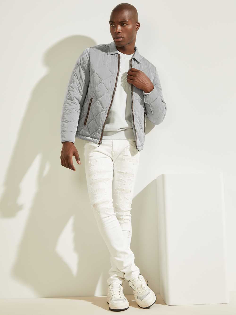 Multicolor Men's Guess Nylon Coach Jackets Australia Sale | 529CMAFKL