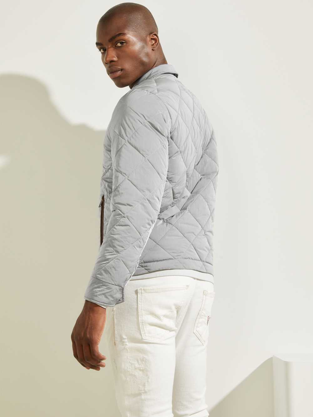 Multicolor Men's Guess Nylon Coach Jackets Australia Sale | 529CMAFKL