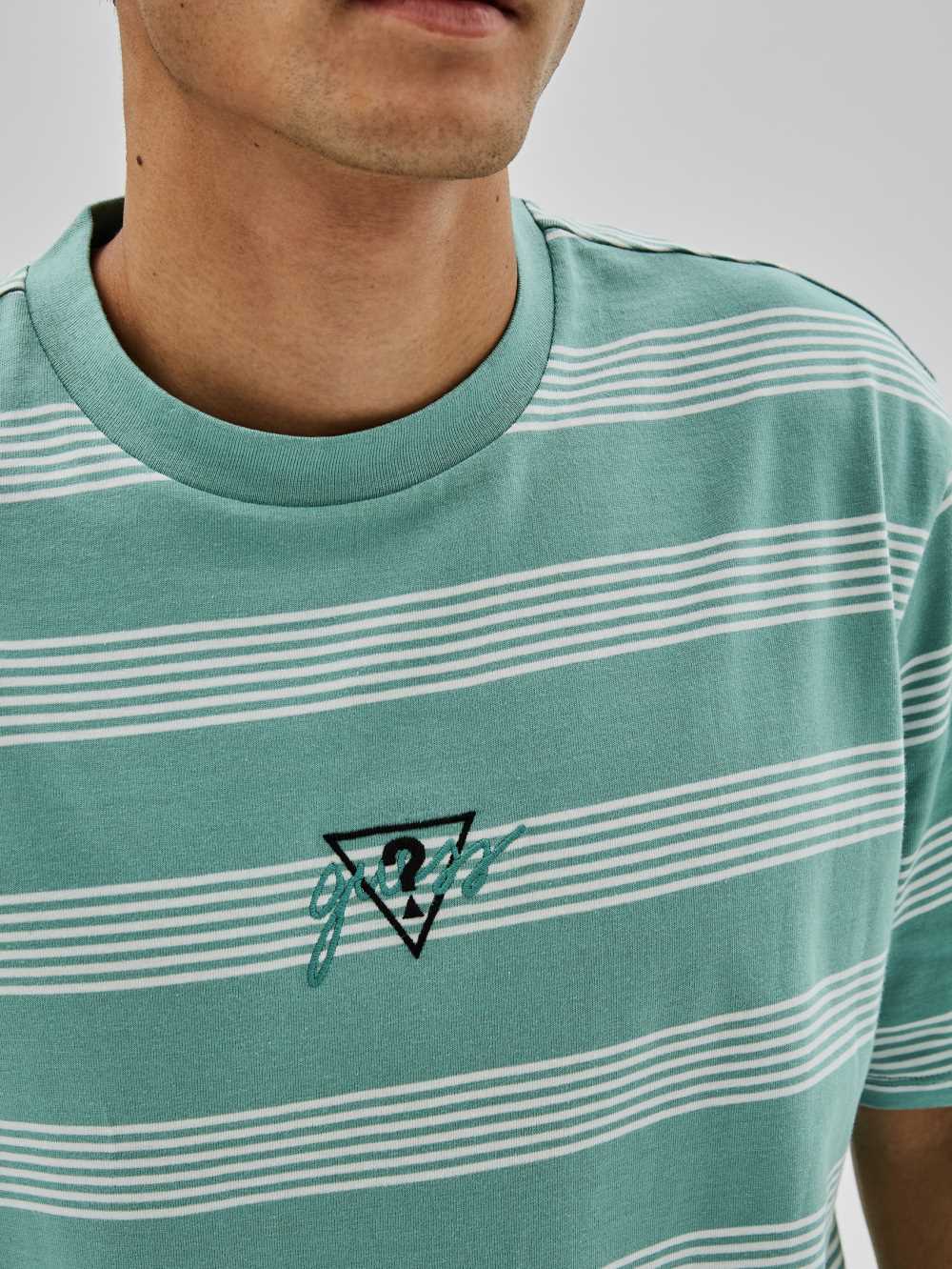 Multicolor Men's Guess Originals x Anna Nicole Smith Stripe T-shirt Australia Sale | 136LIRYVA