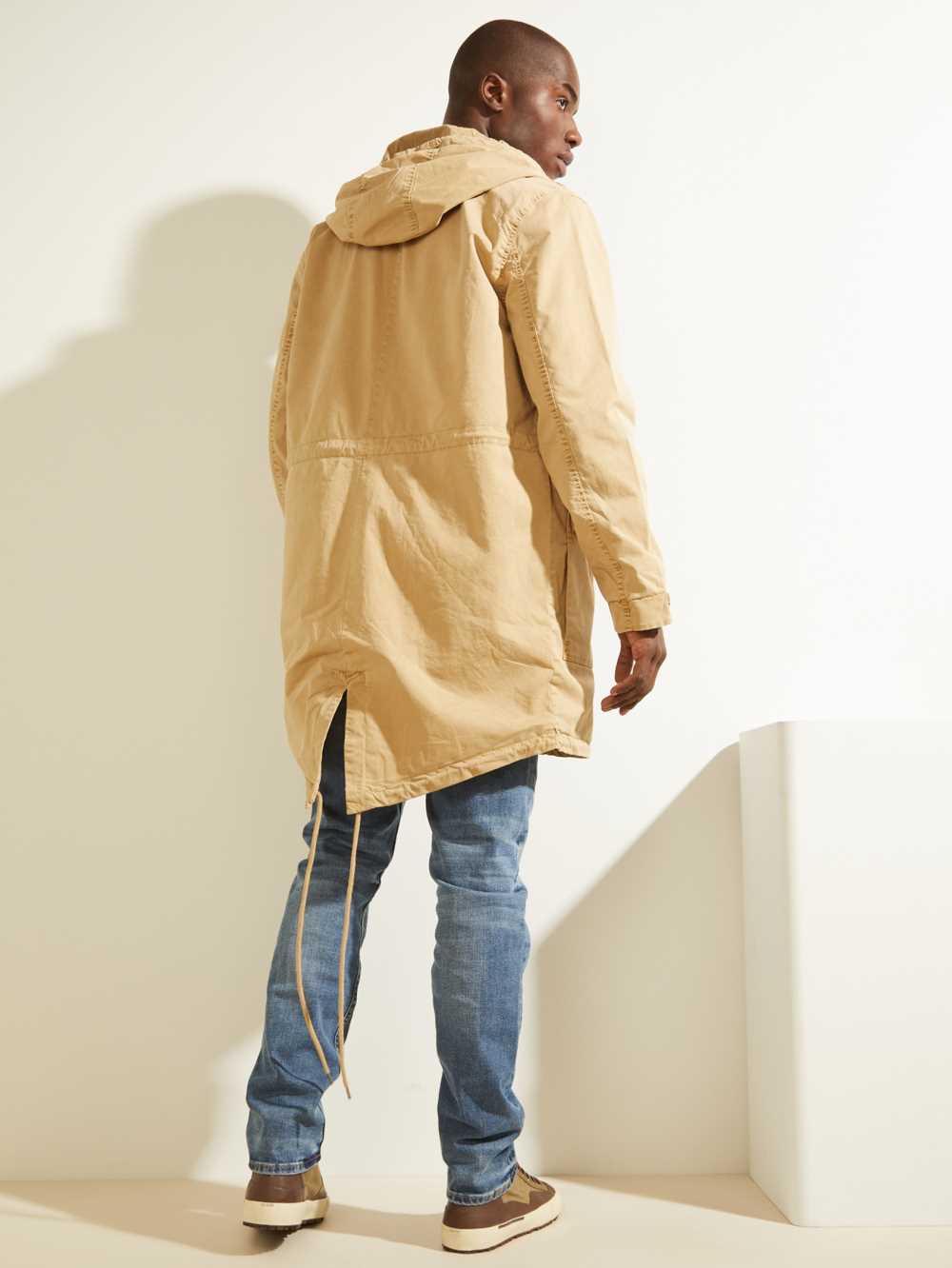 Multicolor Men's Guess Twill Parka Jackets Australia Sale | 638GSXQRA