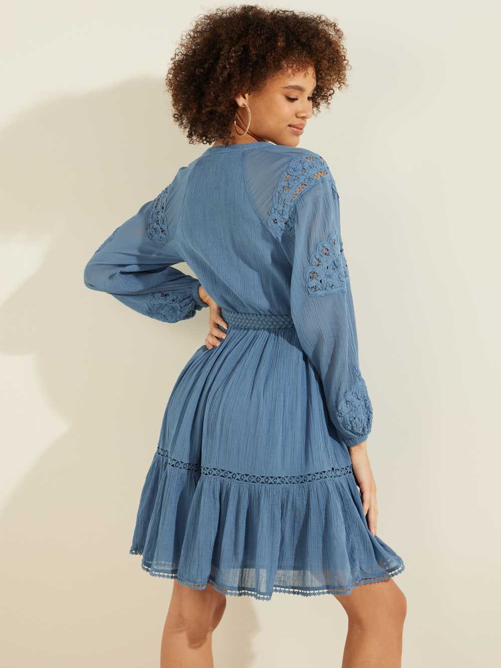 Multicolor Women's Guess Aritaed Gauze Dresses Australia Sale | 405OBUWZI