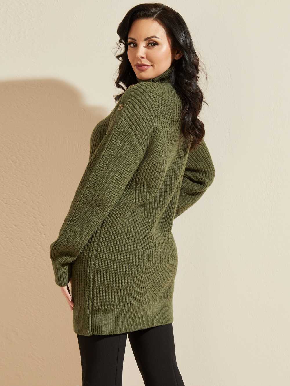 Olive Women's Guess Doris Sweater Top Sweaters Australia Sale | 325RZEACL