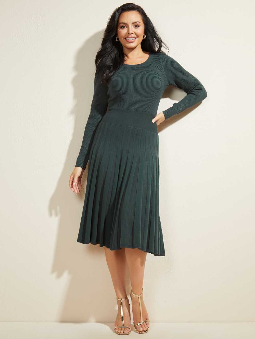 Olive Women's Guess Wavelength Dresses Australia Sale | 043XKQVEW