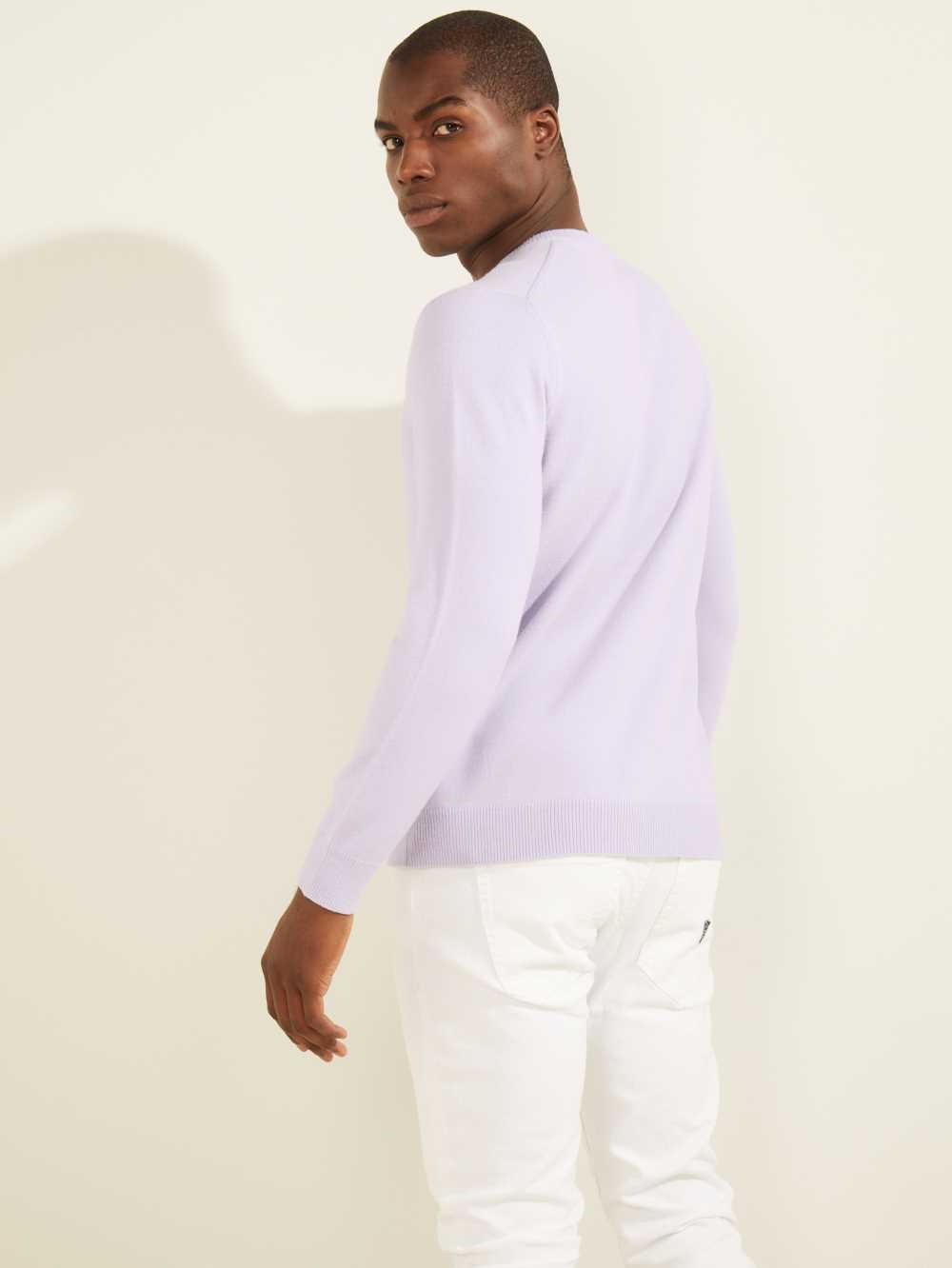 Orange Men's Guess Eco Liam V-Neck Sweaters Australia Sale | 062YEBZOV