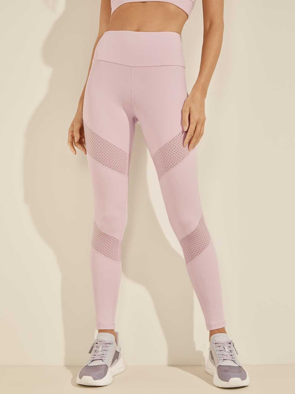 Pink Women\'s Guess Cora Leggings Australia Sale | 387OXECJT