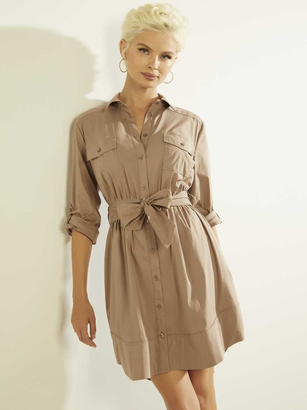 Skin Color Women\'s Guess Anikadress Dresses Australia Sale | 970HZOFMW