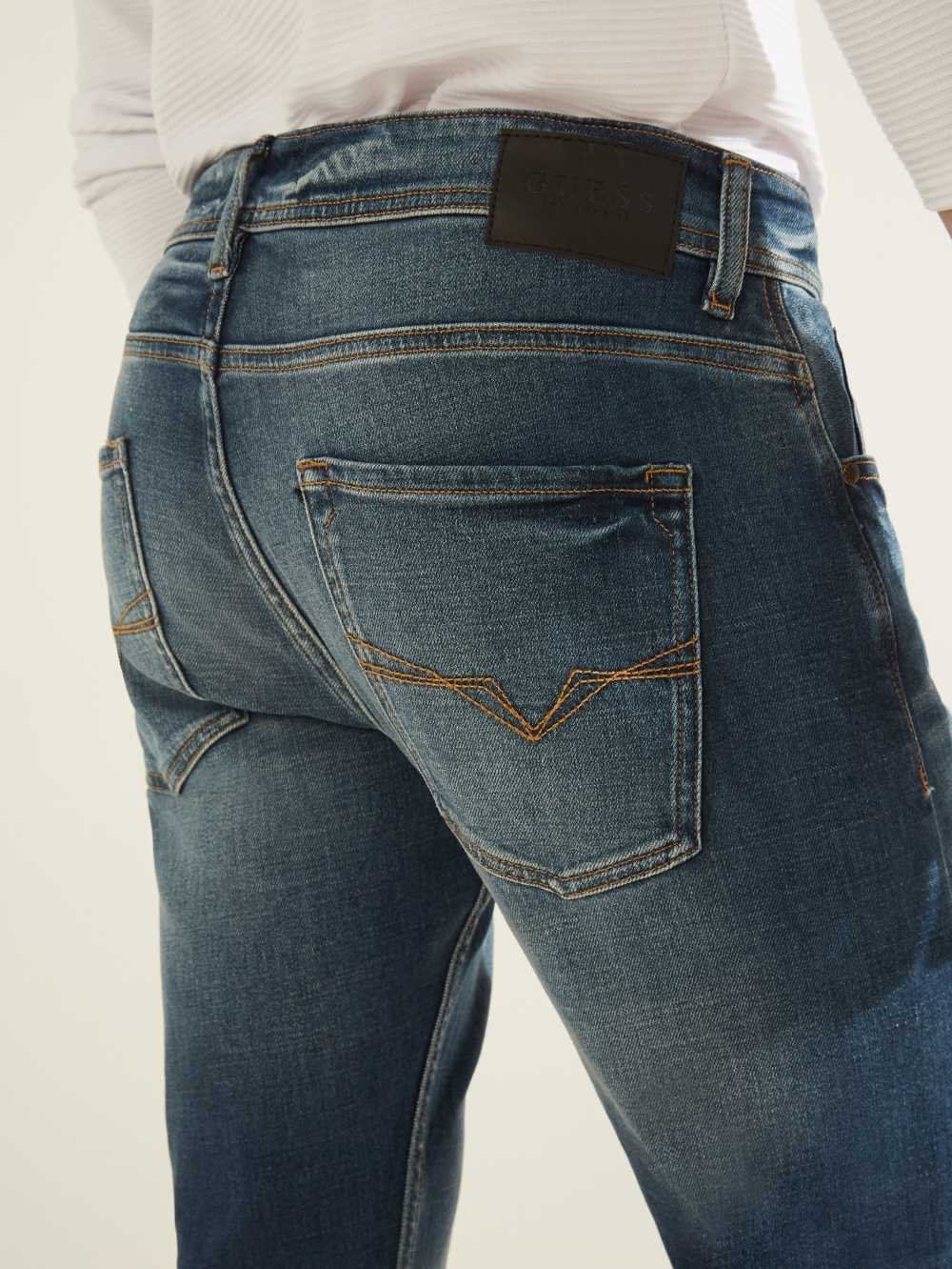 Wash Men's Guess Regular Straight Jeans Australia Sale | 567UPYWHC